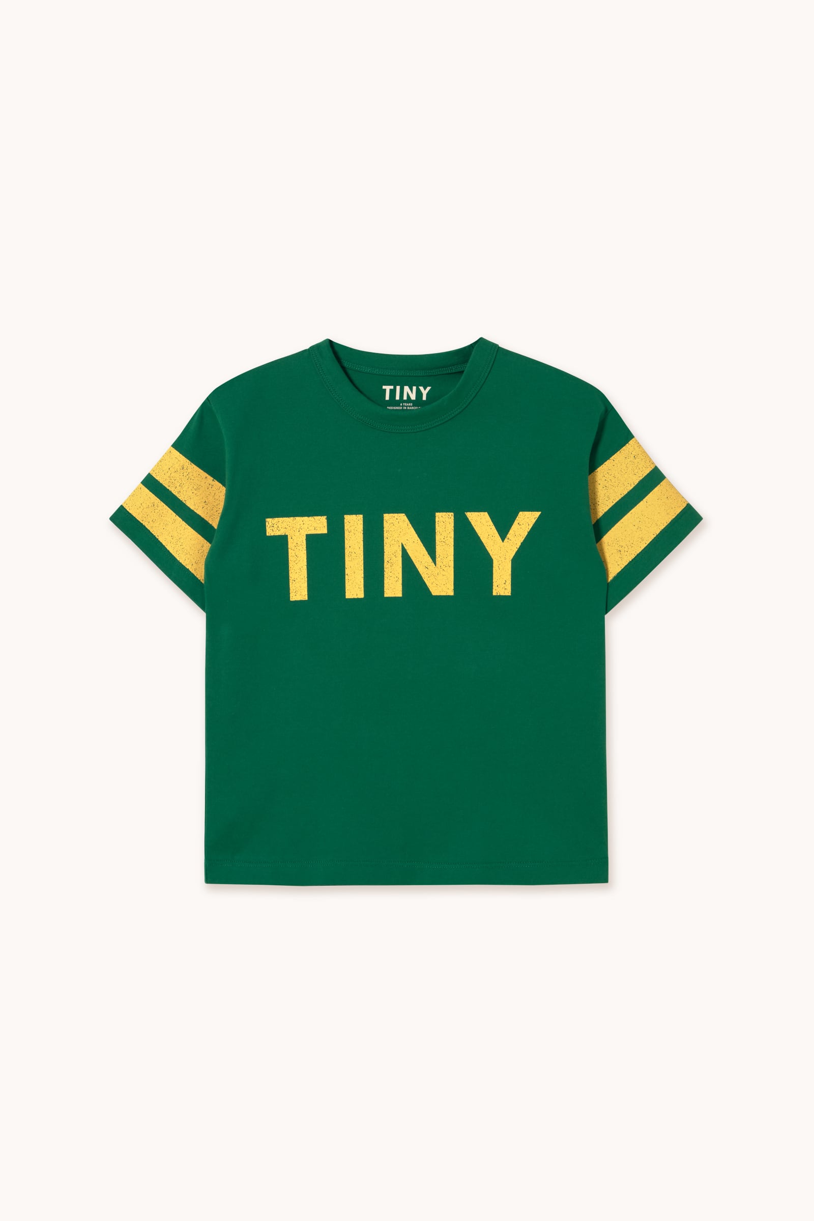 tinycottons/STRIPES LOGO TEE-dark emerald