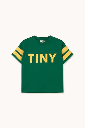 tinycottons/STRIPES LOGO TEE-dark emerald