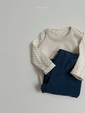 韓国子供服 / minirobe / 26Autumn / プロムリブTシャツ / 秋服 *S~XL*