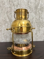 真鍮製 ミニ アンカーランプ オイルランタン ハンドメイド 未使用品