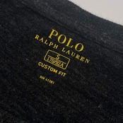 POLO RALPH LAUREN ラルフローレン CUSTOM FIT 長袖 Tシャツ S(170/92A) /ダークグレー メンズ