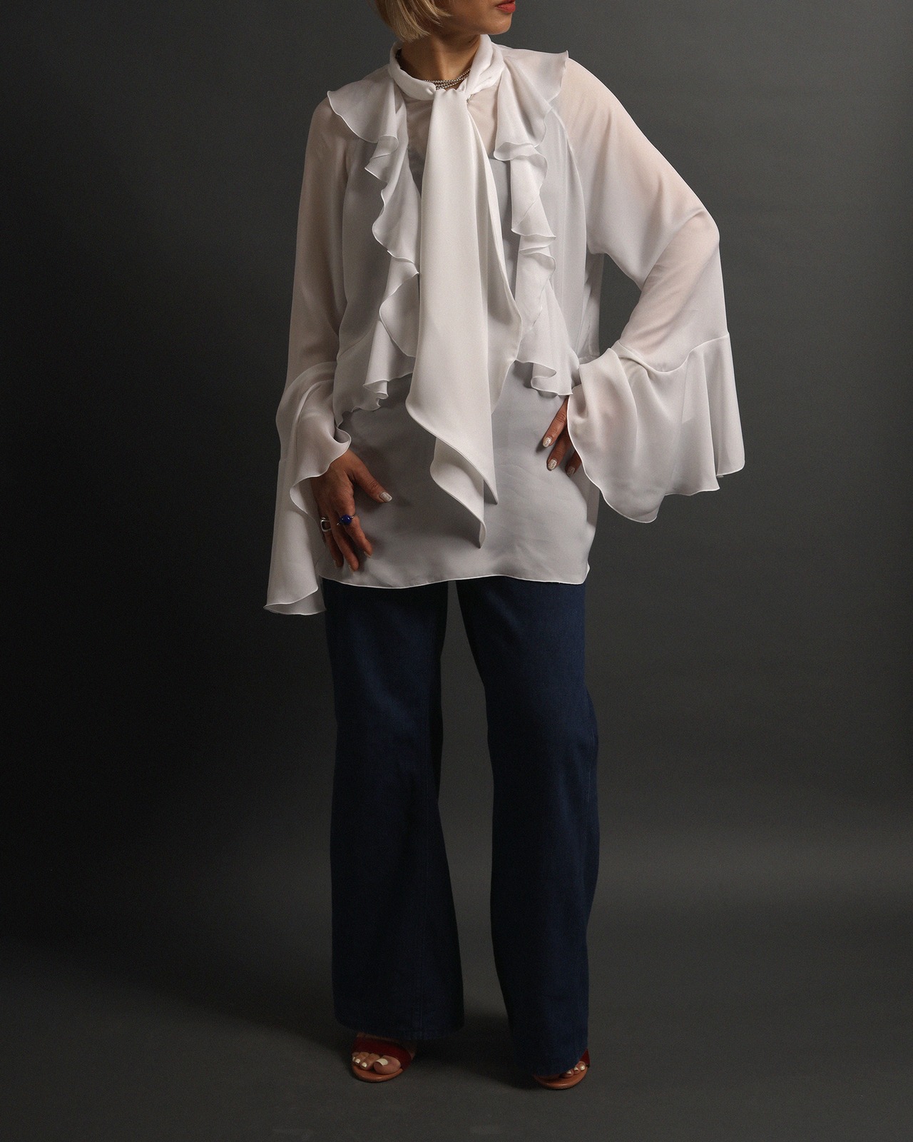 Givenchy / Frilled Blouse