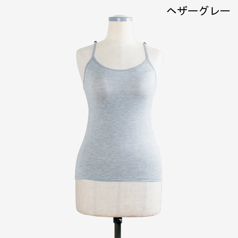 ブラ付きキャミ バックレース3 Camisole with inner bra Backlace3