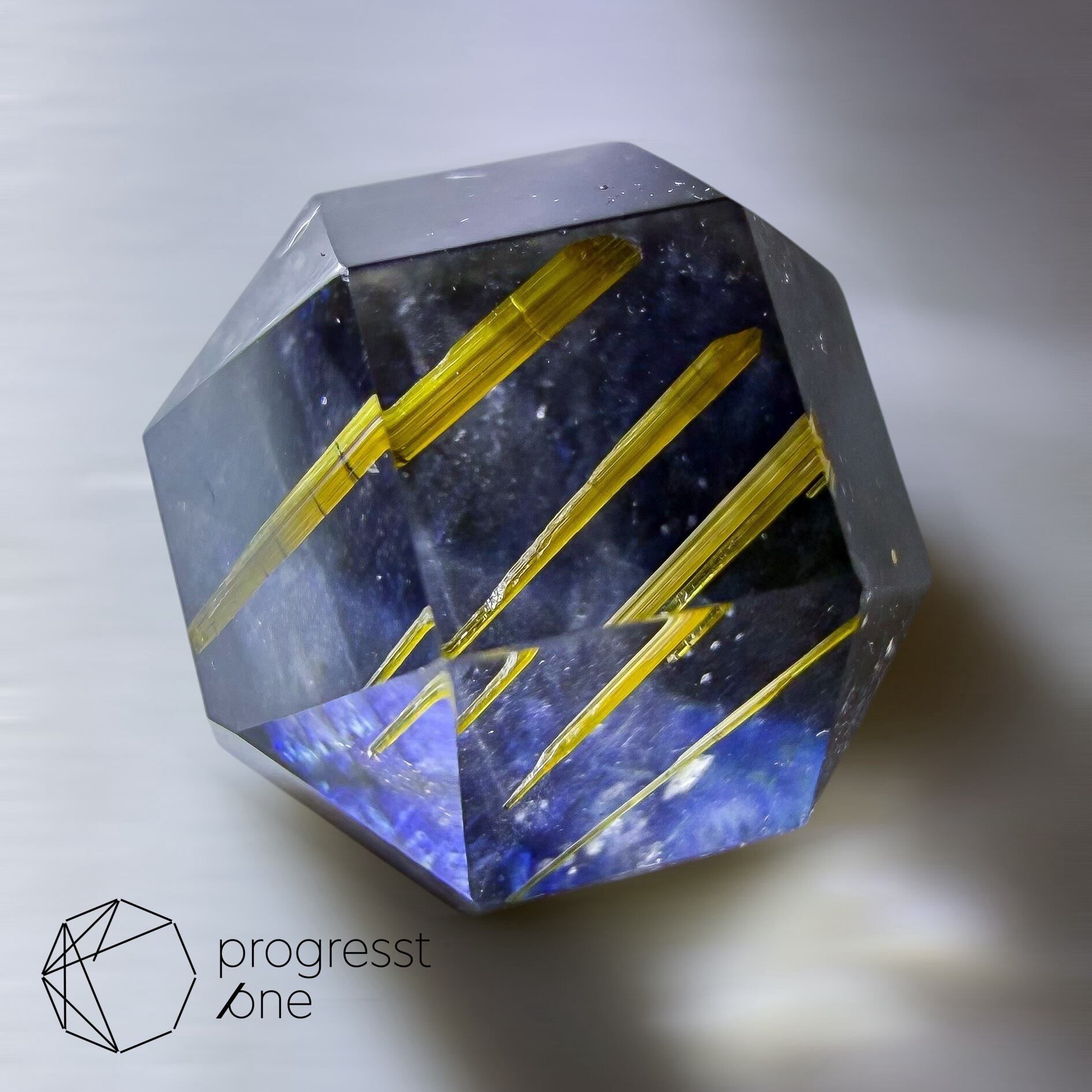 スペクトロライト×ルチルインクォーツ2.98ct | progresstone