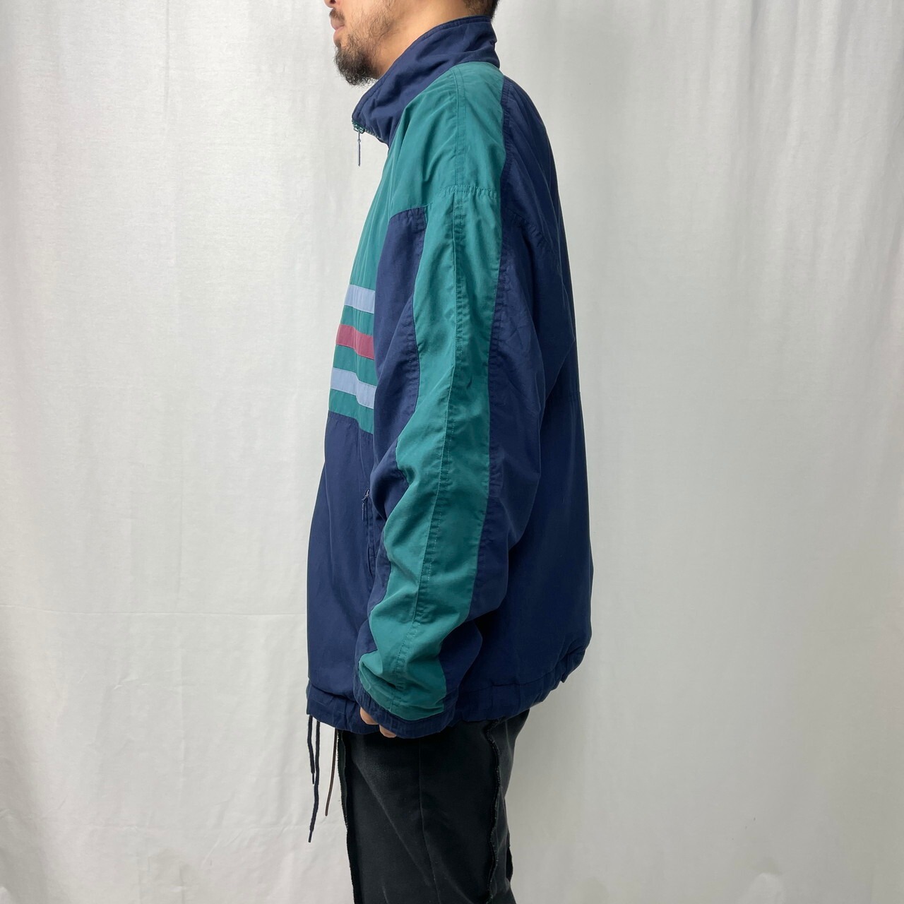 80年代 adidas アディダス ポリエステル×コットン トラックジャケット 