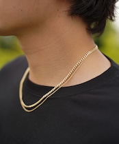 【#Re:room】SV925 W CHAIN NECKLACE［REA221］