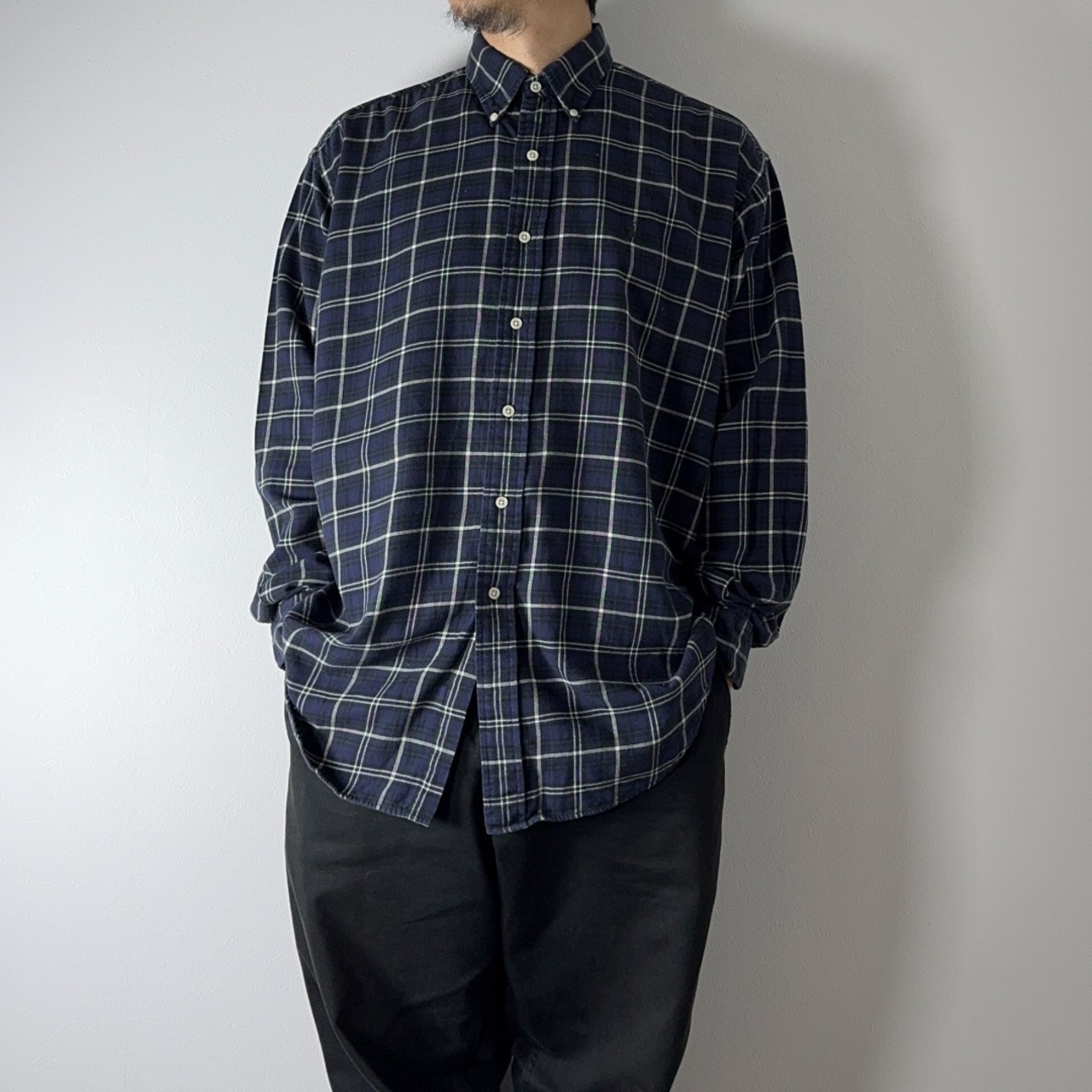 90s Ralph Lauren plaid shirt BLAIRE L 古着 - 14