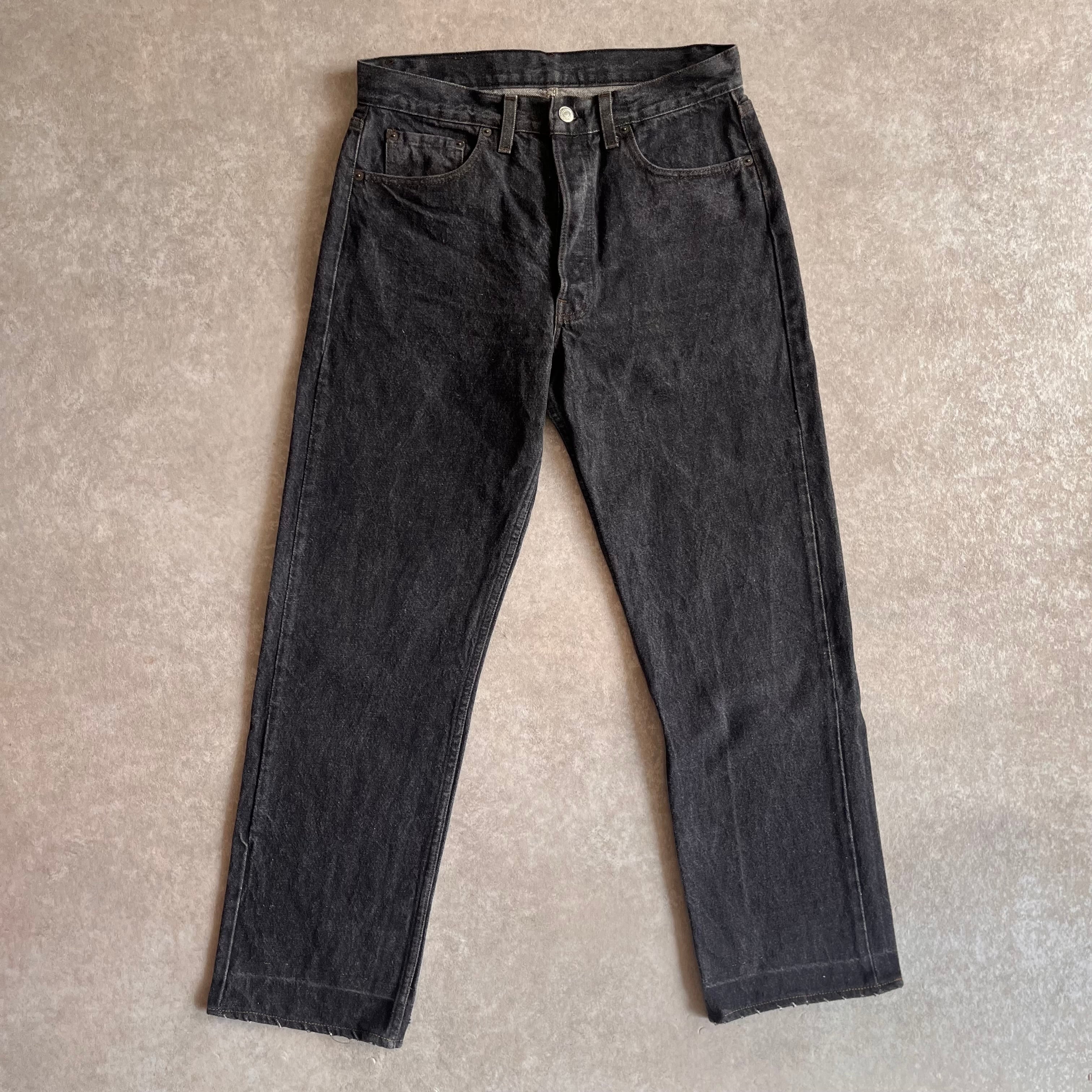 1980s Levi's 501 先染めブラック W31 L30 Made in USA H006