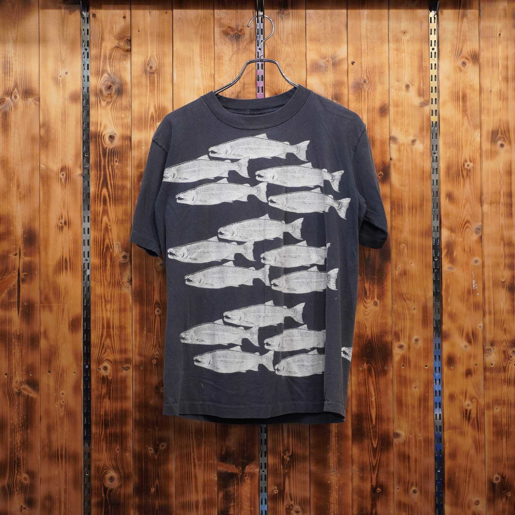 80s oneita 魚 Tシャツ L