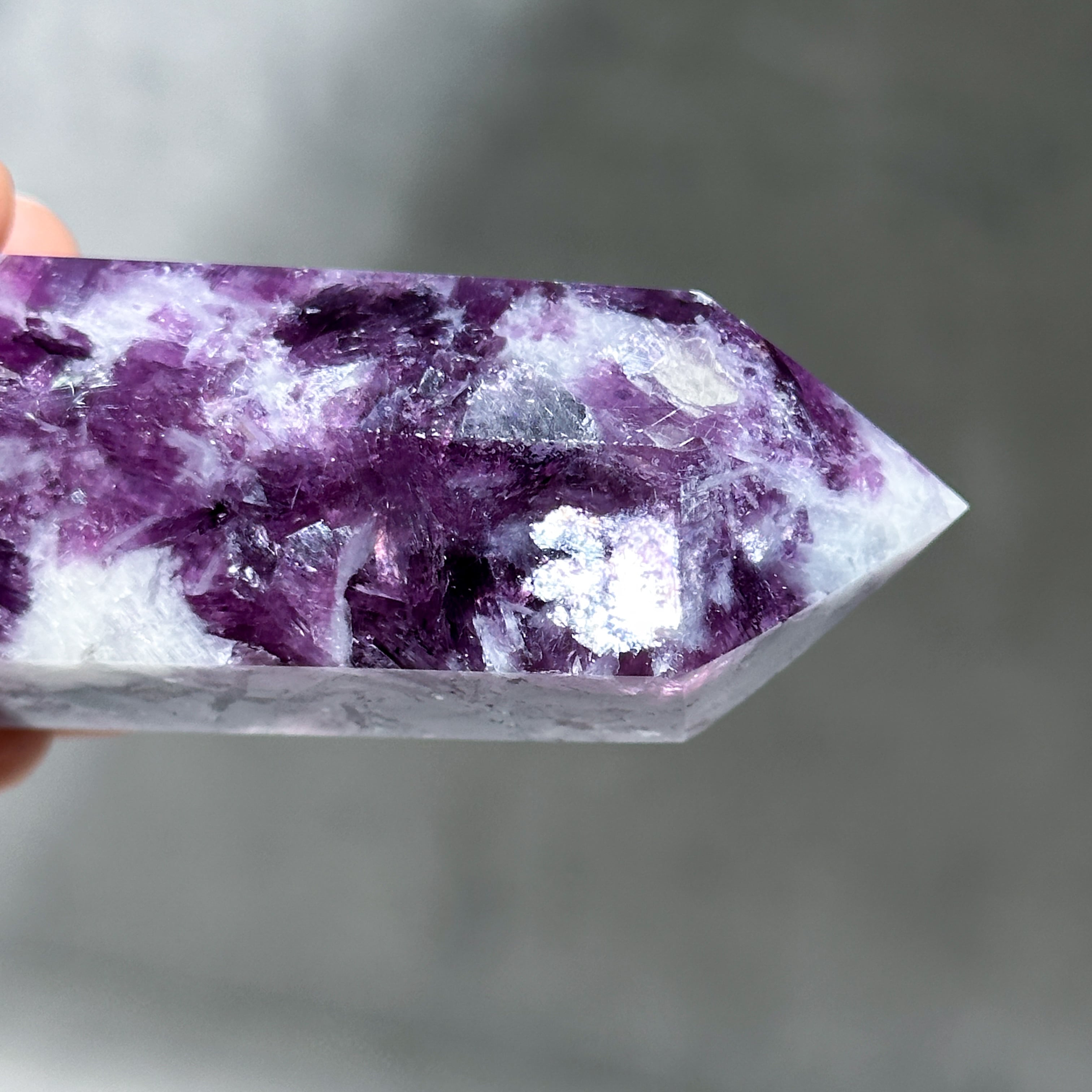 レピドライト タワー型15◇ Lepidolite ◇天然石・鉱物