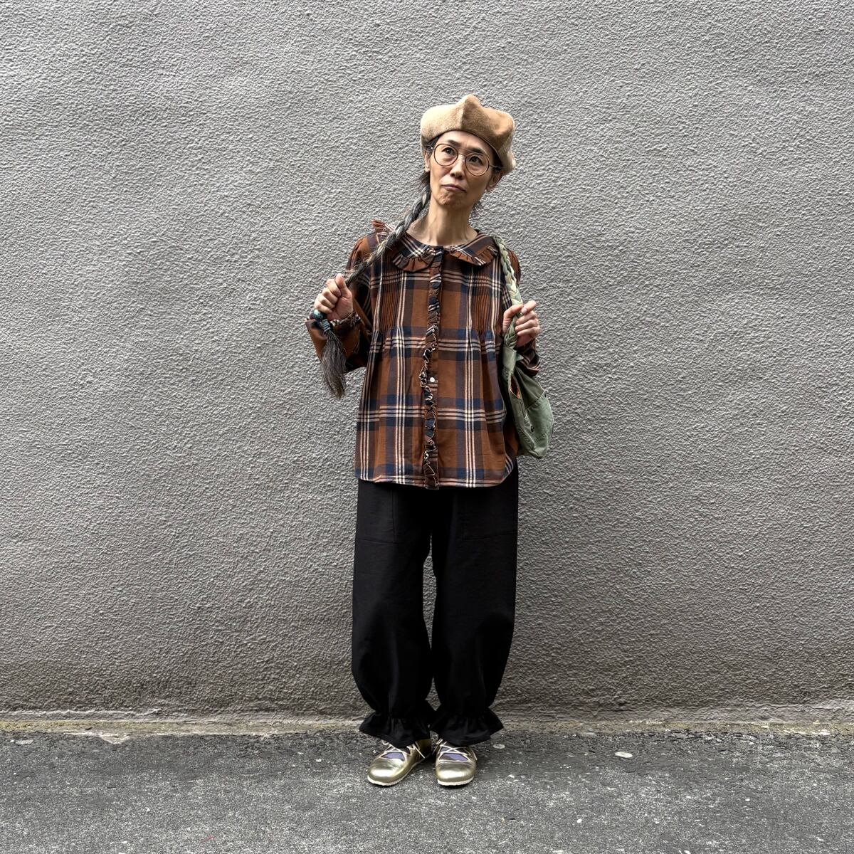 内田ミシン　ドロワーズ ドロワーズ ぽこぽこブラウン | uchidamishin (内田ミシン)