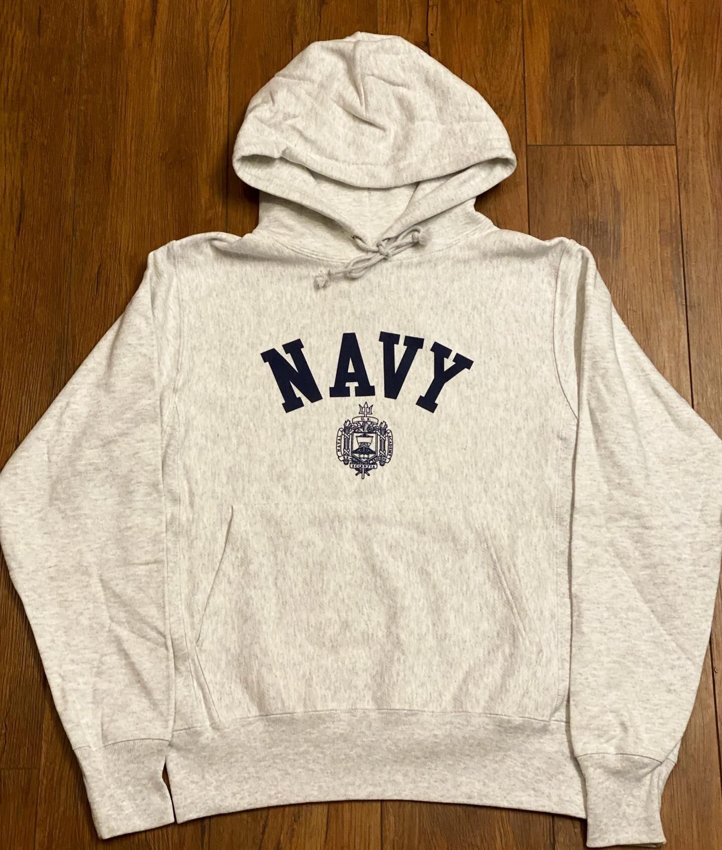 USNA official CHAMPION reverse weave hoodie | vintage clothing 