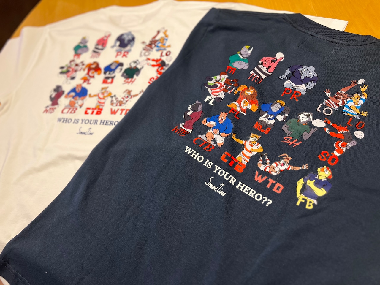 RUGBY ANIMALS BEST15 Tシャツ 白