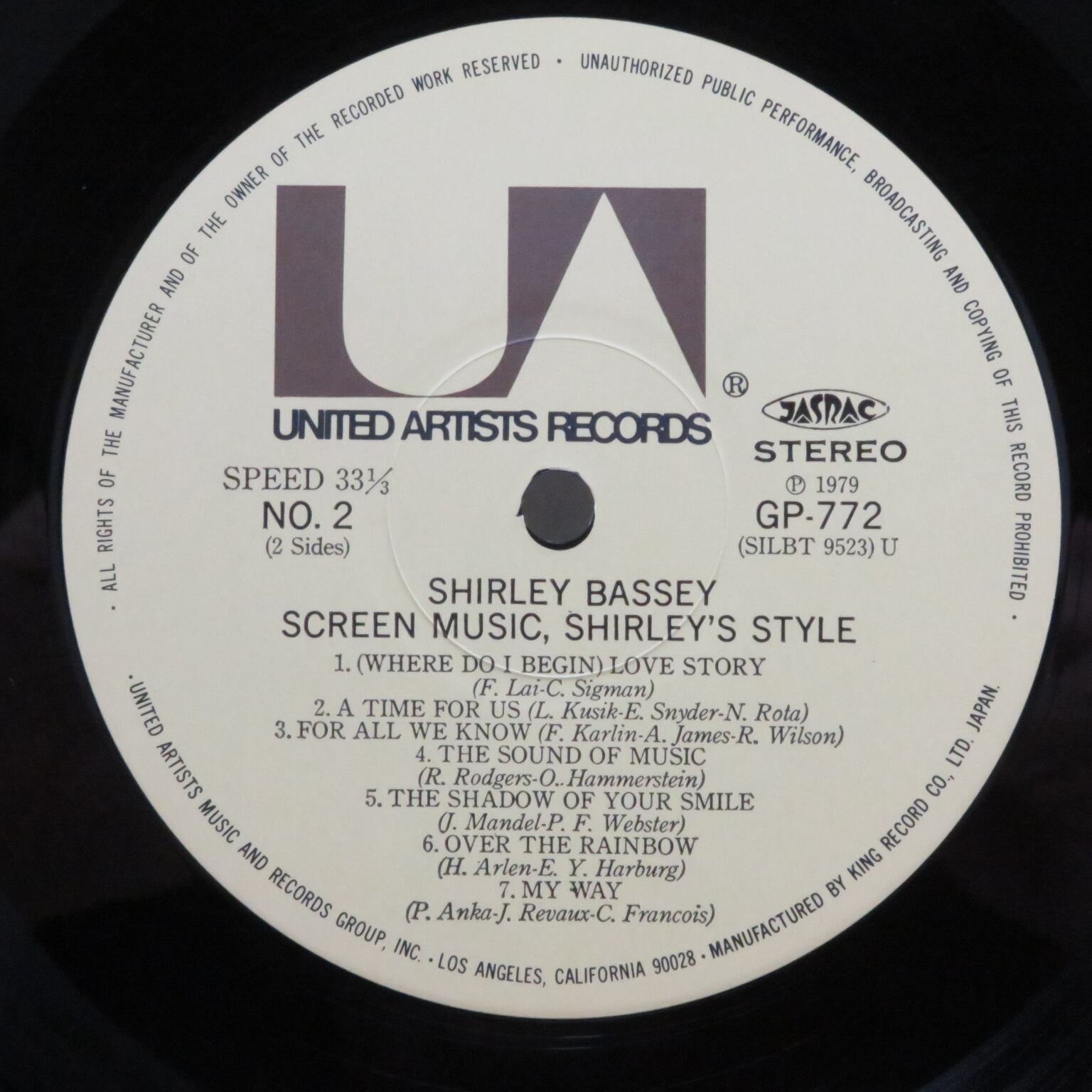Shirley Bassey / Screen Music, Shirley's Style [GP 772] - 画像4