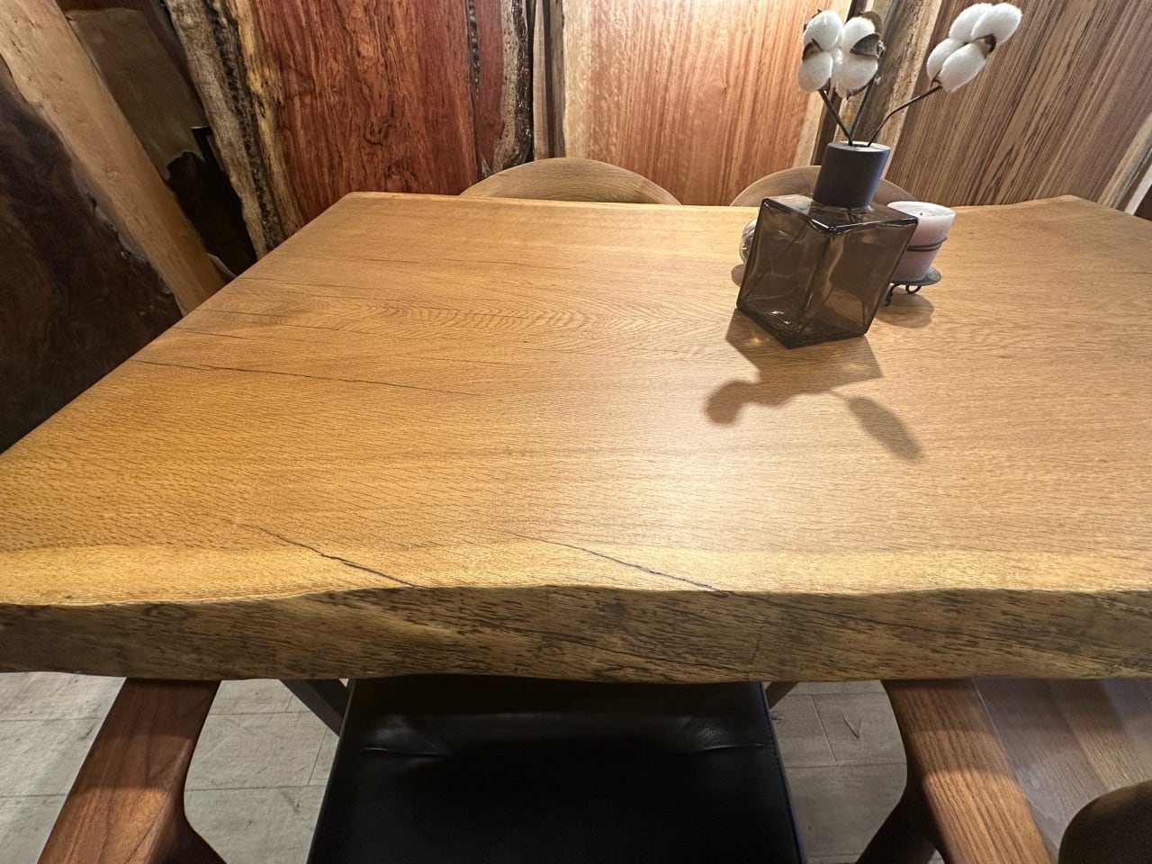 OUTLET】楡（ニレ）_1500×780-900×58_新宿店_テーブル天板/一枚板 2420