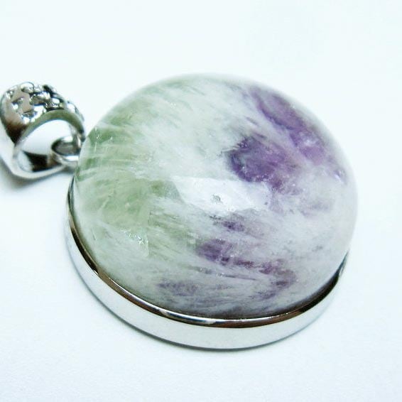 エンジェルフェザー フローライト ペンダント 一点物 メール便可 [M便 1/20] 112-12064