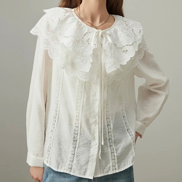 peter pan collar design wide sleeve 　C0506