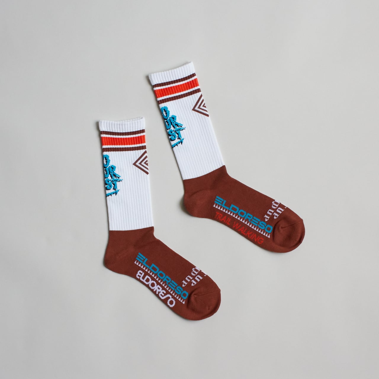 ELDORESO(エルドレッソ)DYB Middle Socks (Brown) メンズレディースランニングソックス