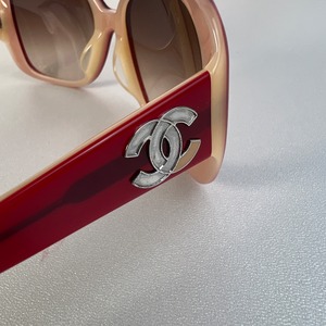 【最終処分SALE】CHANEL シャネル ココマーク  サングラス レッド A-9084