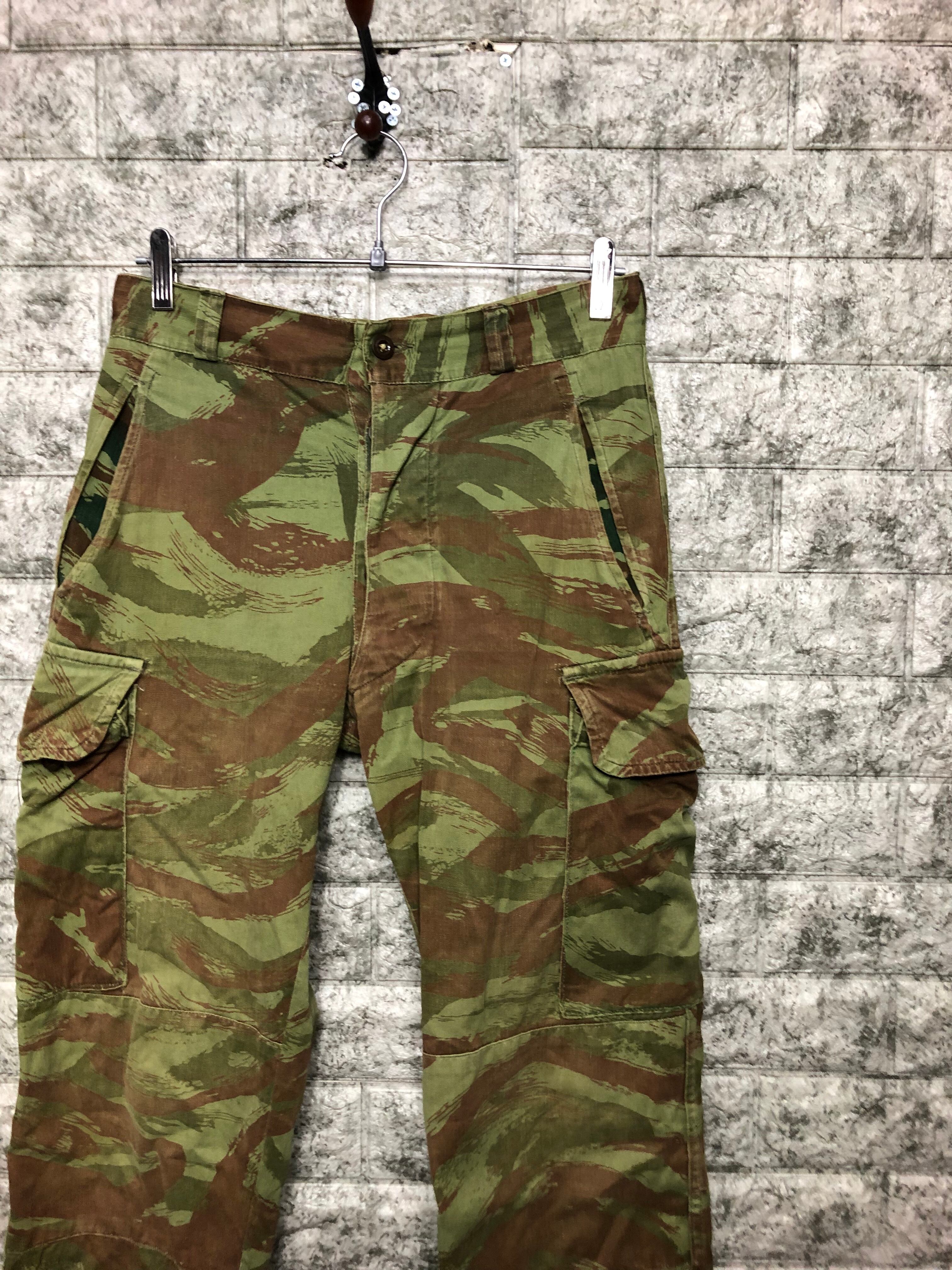 雰囲気抜群 50s フランス軍 M-47 リザードカモ ヘリンボーン パンツ 