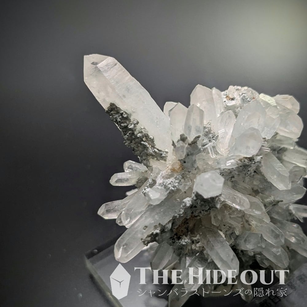 日本国産鉱物標本036 宮崎県臼杵郡日之影町乙ヶ淵（苔土フォイト電気石