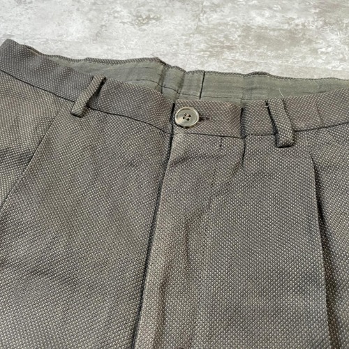 90s GIORGIO ARMANI slacks black イタリア製 詳細写真6