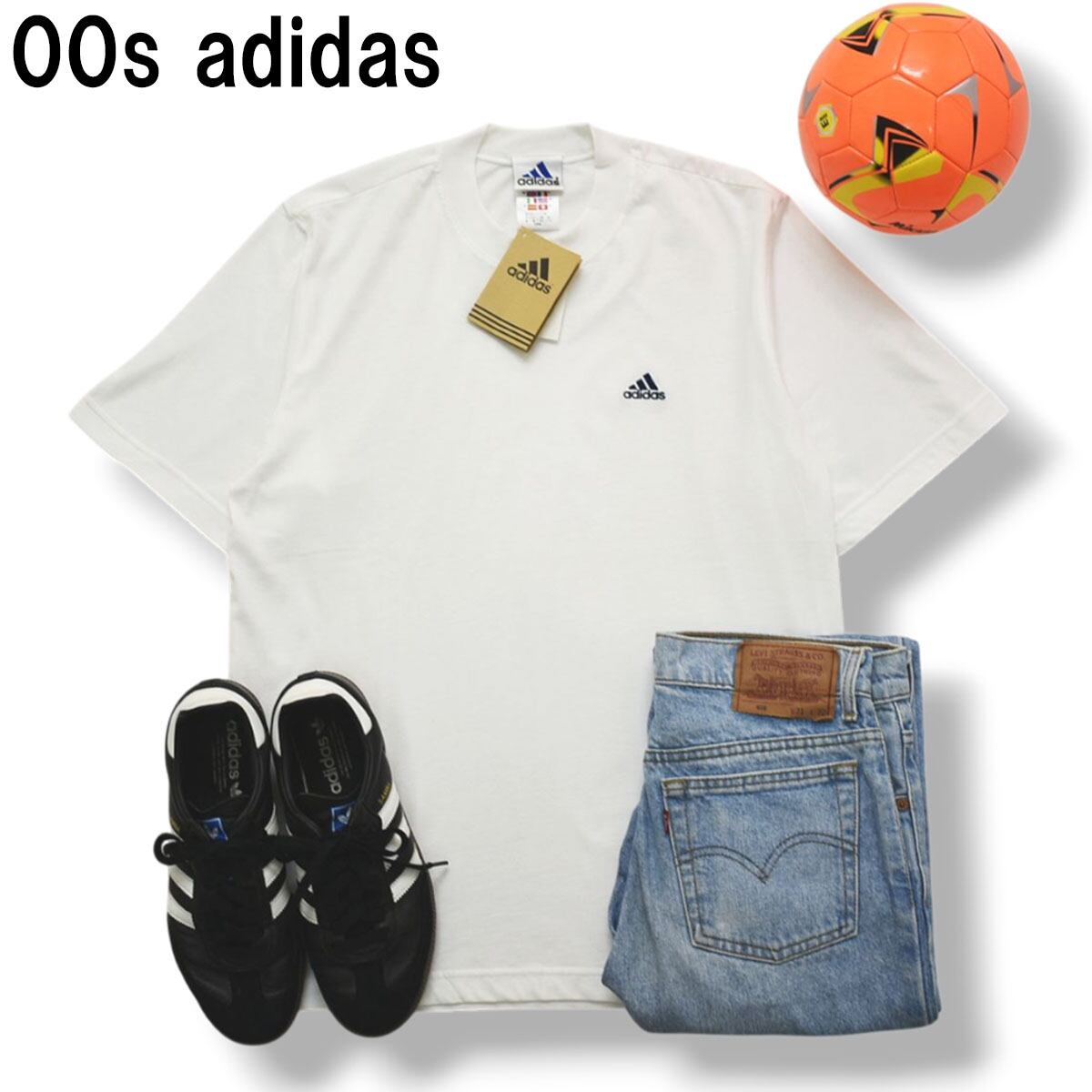 デサント期】 90s ヴィンテージ アディダス adidas トレフォイル ロゴ