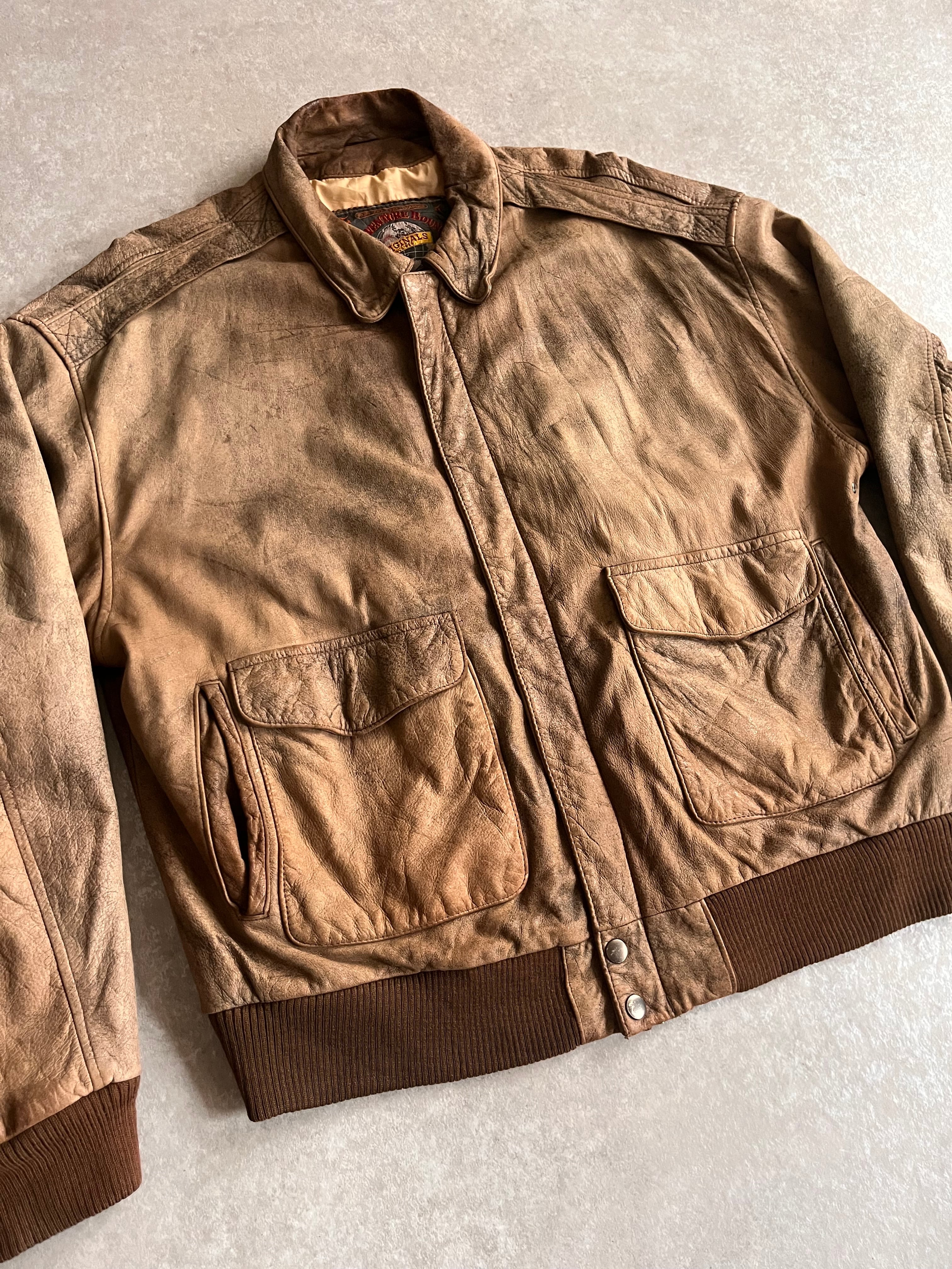 1990s Adventure Bound A‐2 Flight Jacket G609 | ROGER'S used 1990s Adventure Bound A‐2 Flight Jacket G609 | ROGER'S used