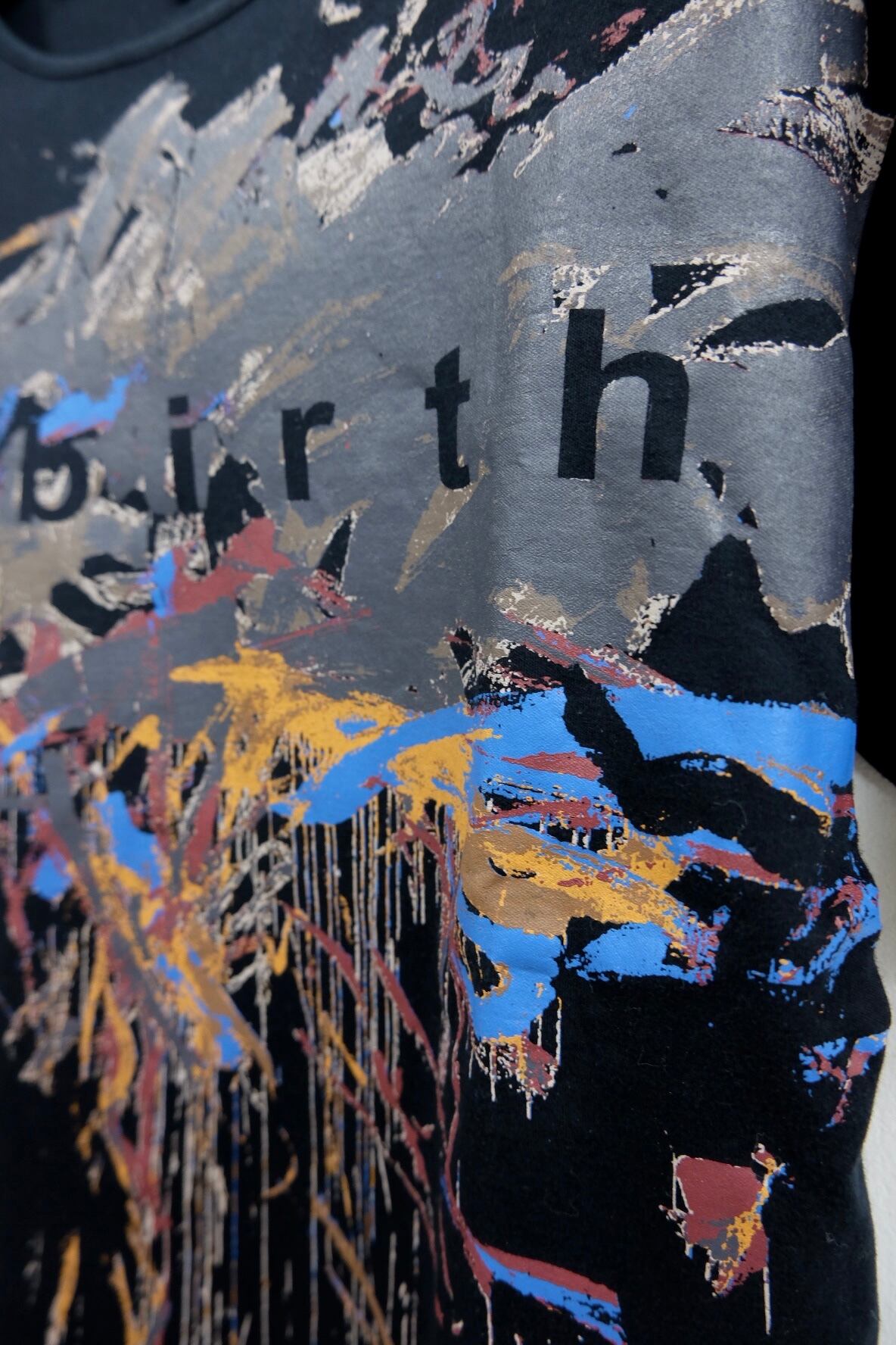 SO by ALEXANDER VAN SLOBBE paint print design s/s tee | gamustore