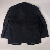 90s カシミヤ混 PIERRE BALMAIN ピエールバルマン 背抜き 2B コーデュロイ テーラードジャケット /ブラック メンズ ビンテージ