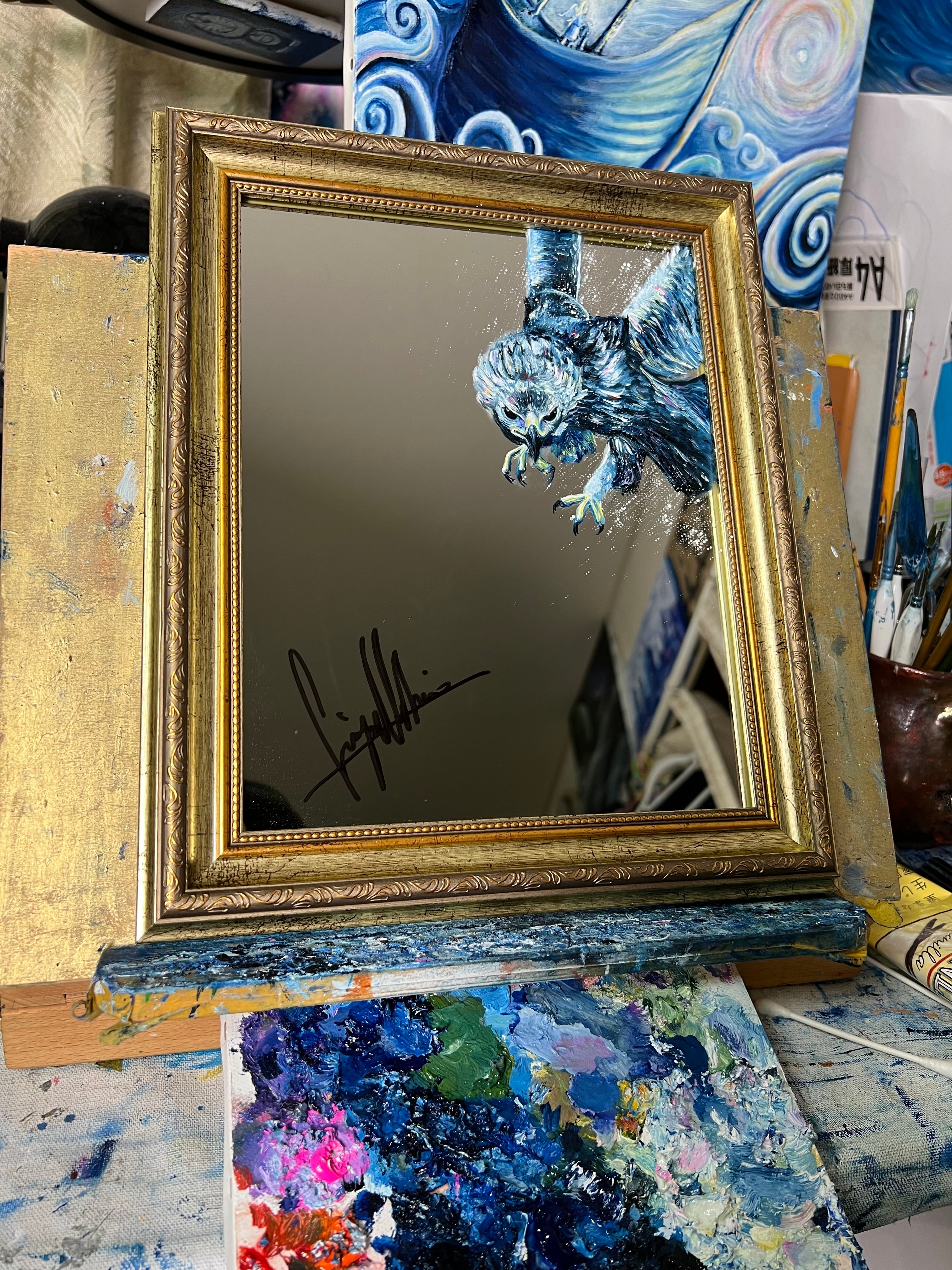 マ*Y様 【聖なる夜の贈り物】アクリル画 F6 風景画 絵画 聖なる夜の贈り物】アクリル画 F6 風景画 絵画 奇跡の輝き】273mm × 220mm