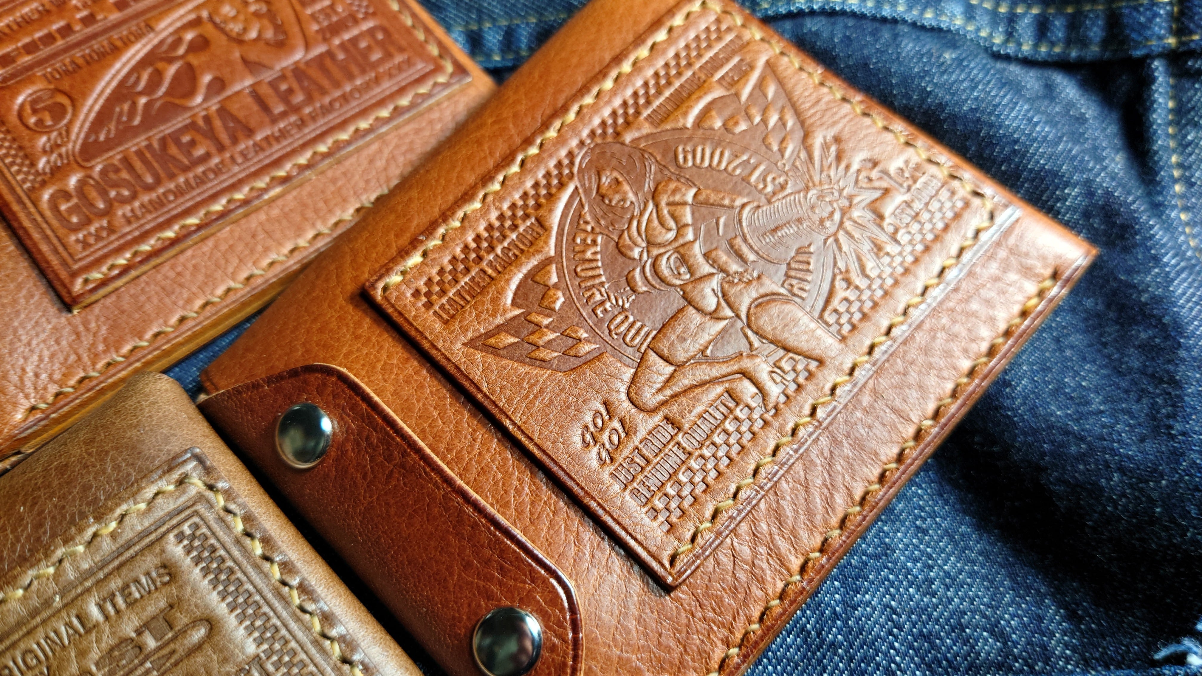 ライダースミニウォレット改 ブッテーロボックス 手縫いモデル Hand