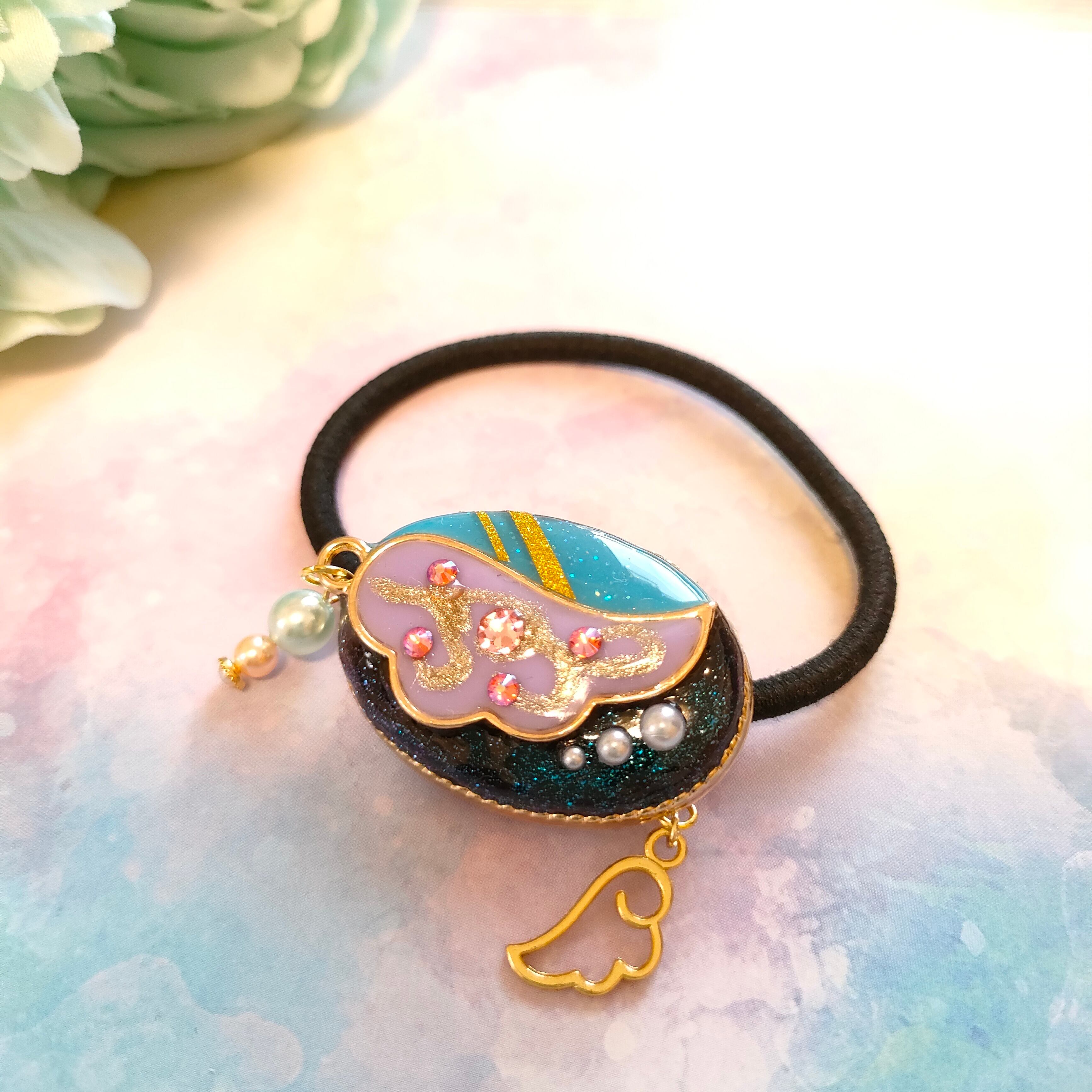 ゆきそら751*ヘアゴム 楽天市場】日本製 ヘアリングゴム シェニールミックス 10本セット 約8