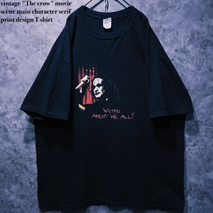 【doppio】vintage "The crow" movie scene main character serif print design T shirt