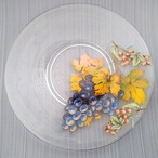 ぶどうのガラスお皿(20㎝)