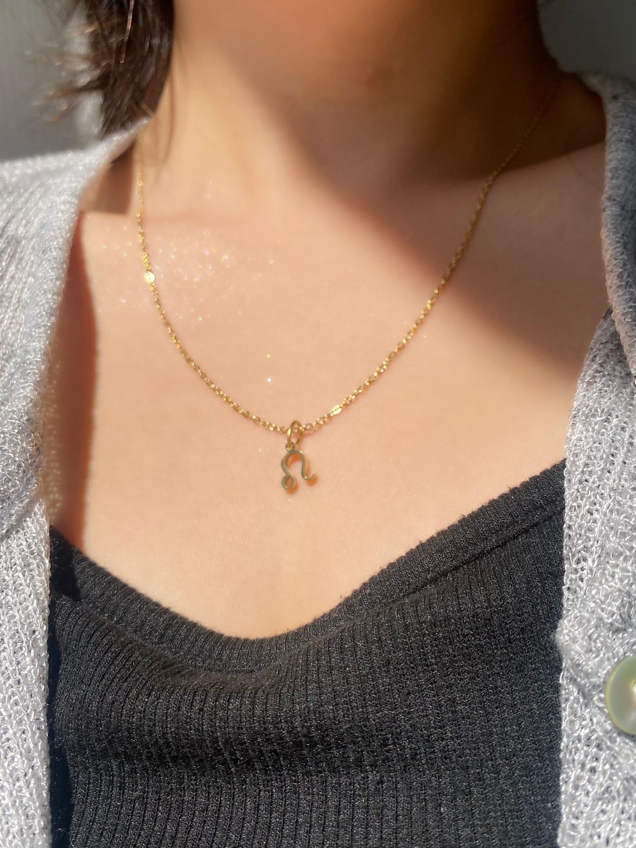 mini zodiac sign necklace