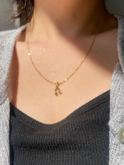 mini zodiac sign necklace