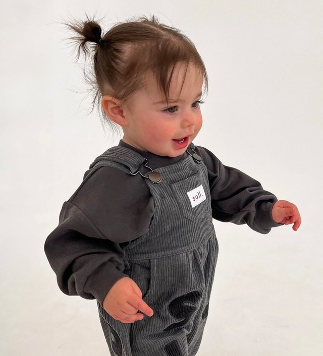 《即納/送料無料》soll.the label ¨ corduroy soll overalls - charcoal