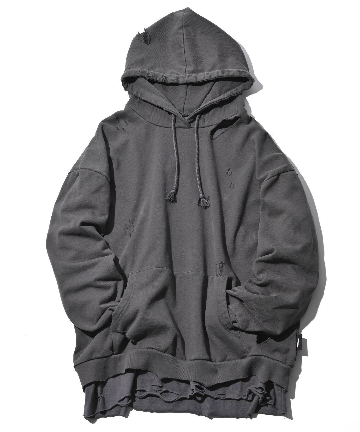 ADAM PATEK damage layered hoodie (BLK) AP2224035 (DEPROID