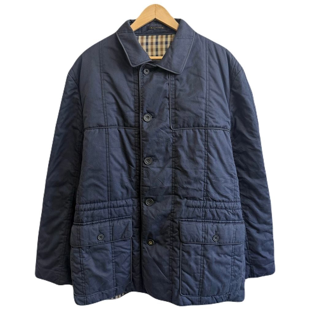ノンノン2020 ★アクアスキュータム　チェック　キルティングジャケット Aquascutum アクアスキュータム キルティングジャケット 中綿