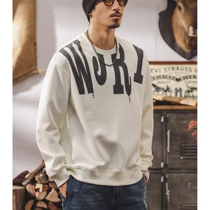 Typography crewneck sweatshirt 1265