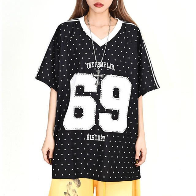 dot color number short sleeve tee　ドットカラーナンバー半袖ティー　J1816