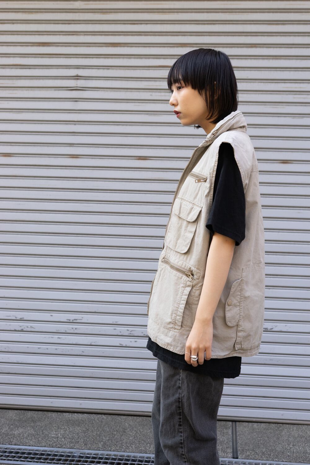 80's banana republic safari vest メンズ L | Hoarders Used