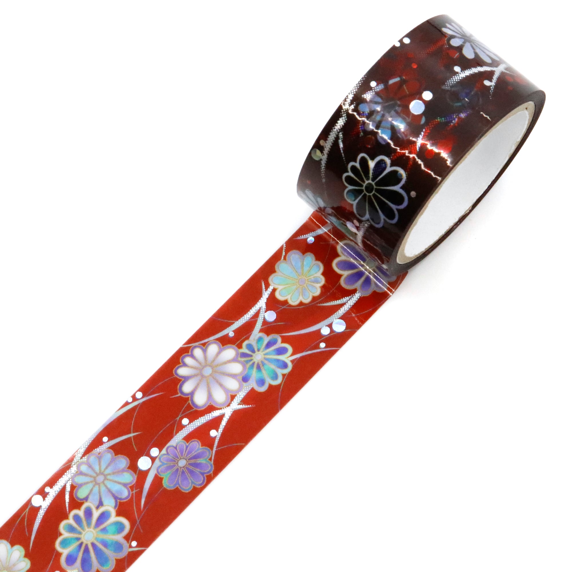 日本の伝統美☆螺鈿クリアテープ☆GR-4101☆芝菊☆ホログラム箔☆20mm