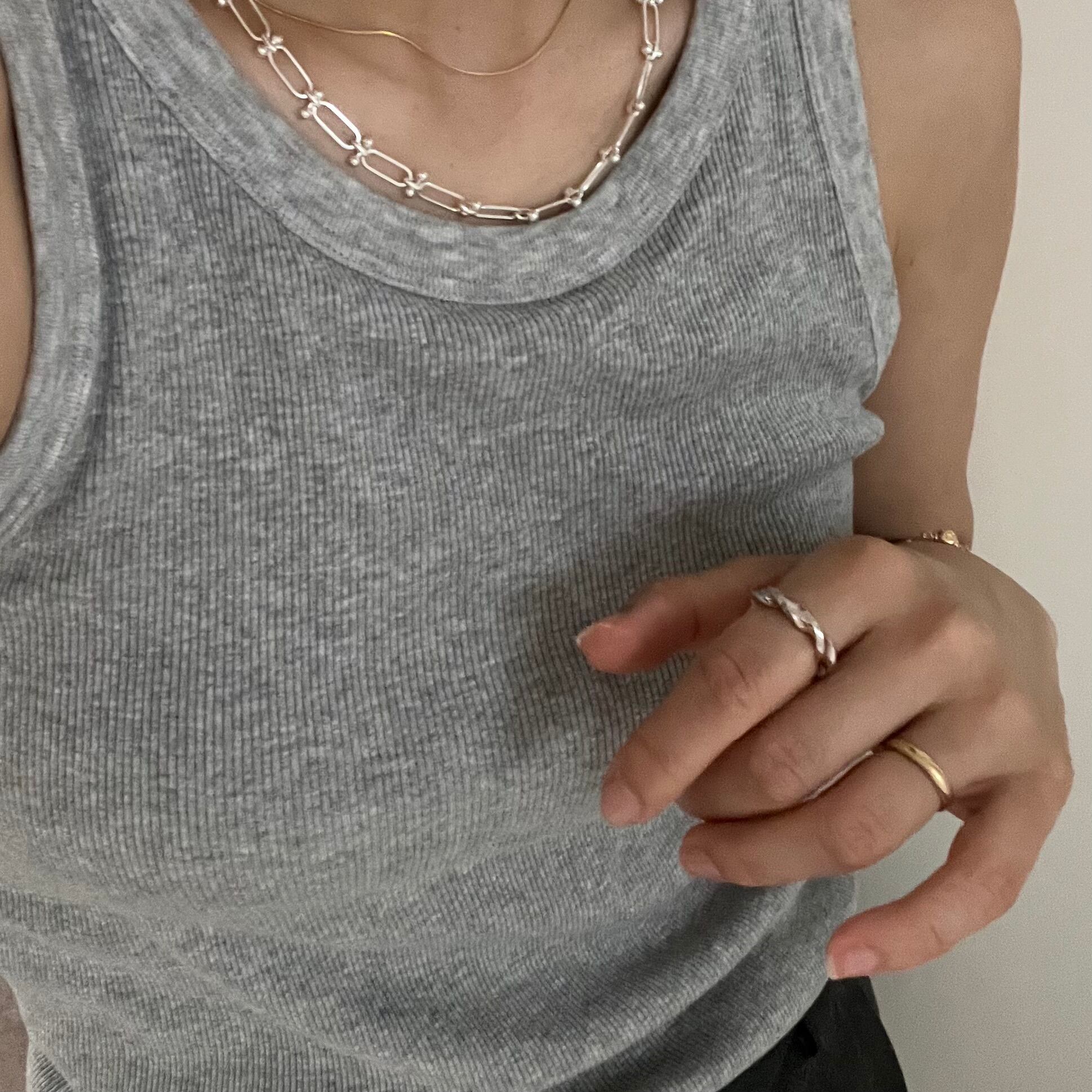 アクセサリー S925 twist ring&ear cuff (R33) S925 twist ring&ear cuff (R33)