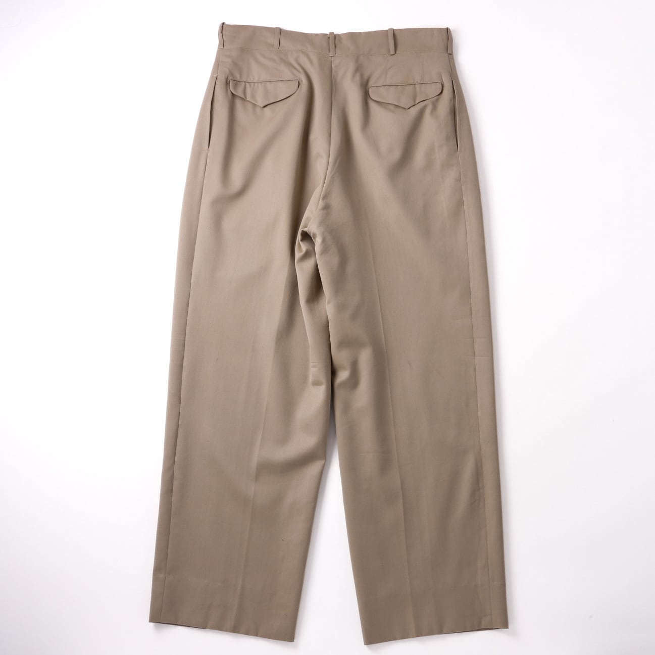 50s ミリタリー トラウザーズ スラックス ベージュ W32 ヴィンテージ 極美品】50s special vintage pants rayon trousers beige Made in USA