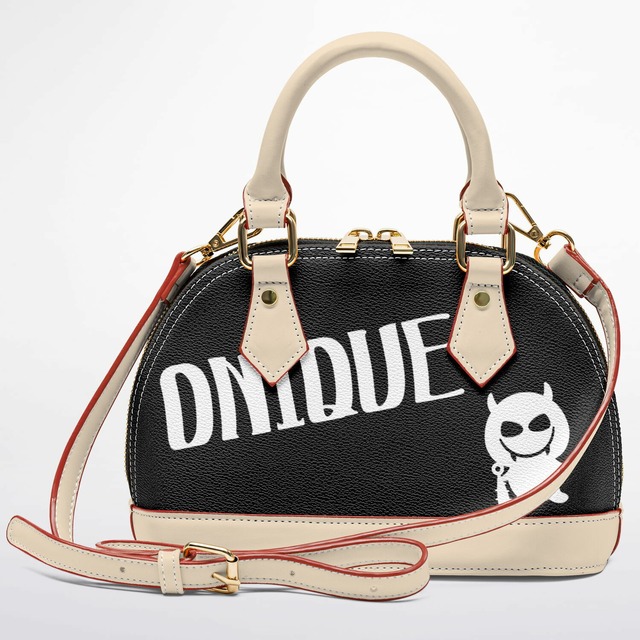ONIQUE BLACK ドームハンドバッグ