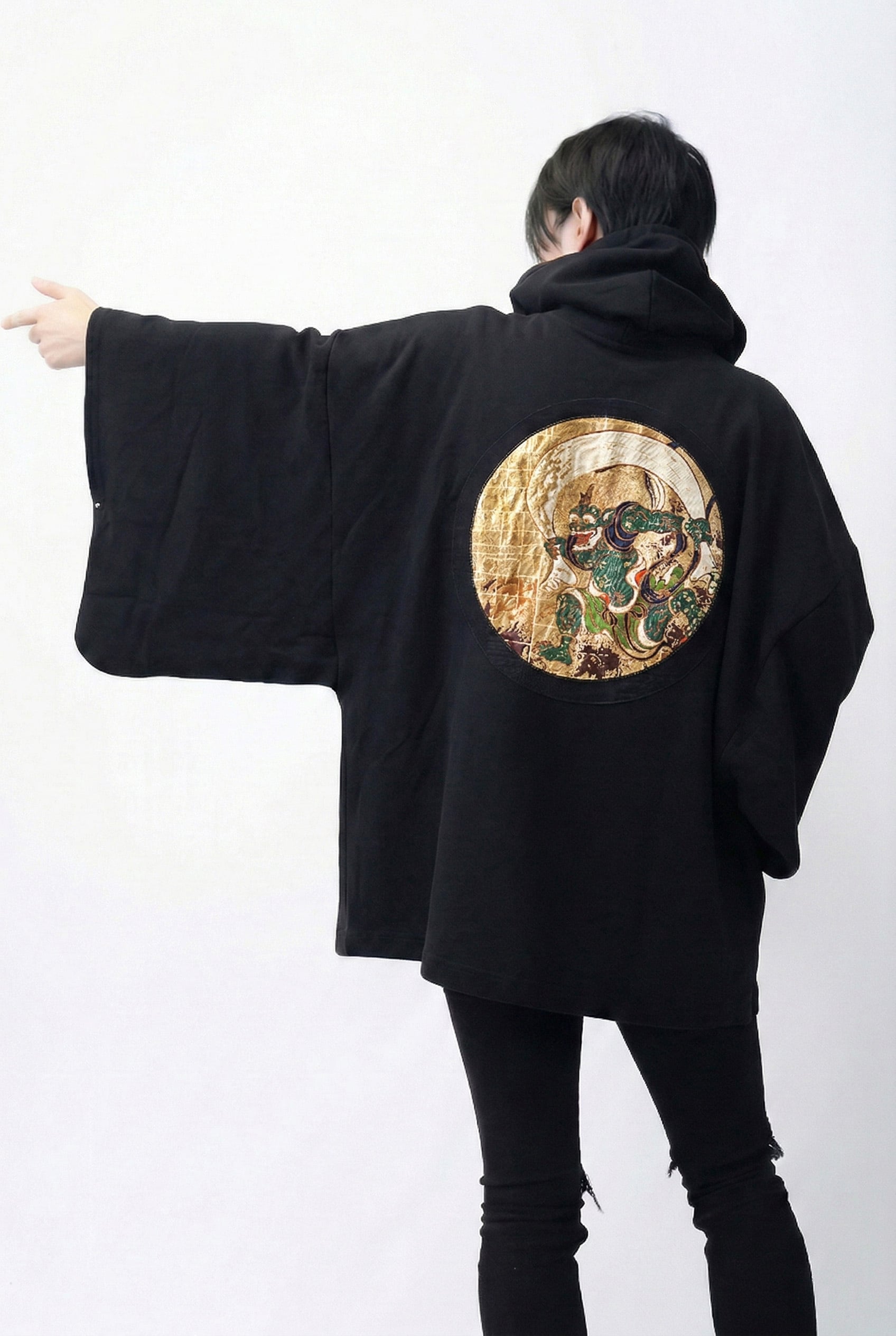 燕返し　織錦對襟上祆 黒金色トップス　明製漢服　侘び寂び　新中式　和装コーデ着物 To Alice - 燕返し 織錦對襟上祆 黒金色トップス 明製漢服 侘び寂び 新