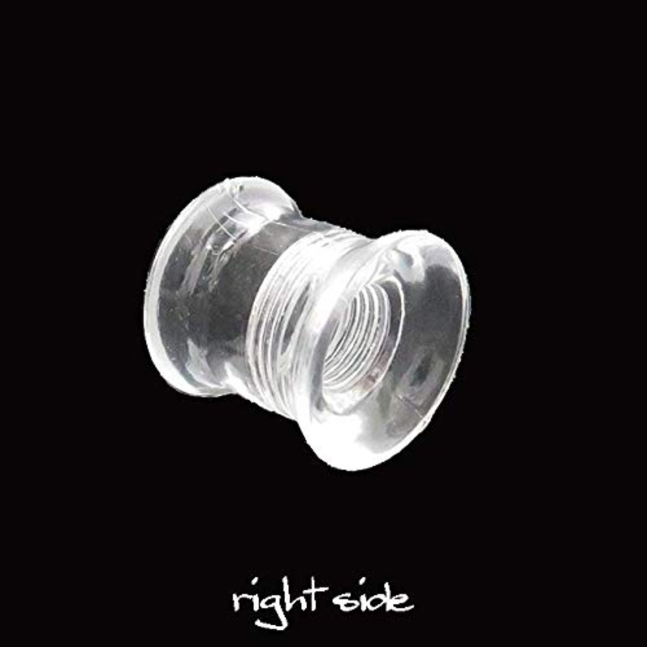 [PIAcollection] 透明ピアス ボディピアス 0g アクリル ダブルフレアアイレット クリア ネジ式 シークレットピアス ボディーピアス ボディピ ピアス 突起除去特別加工 dfacr4cL0g