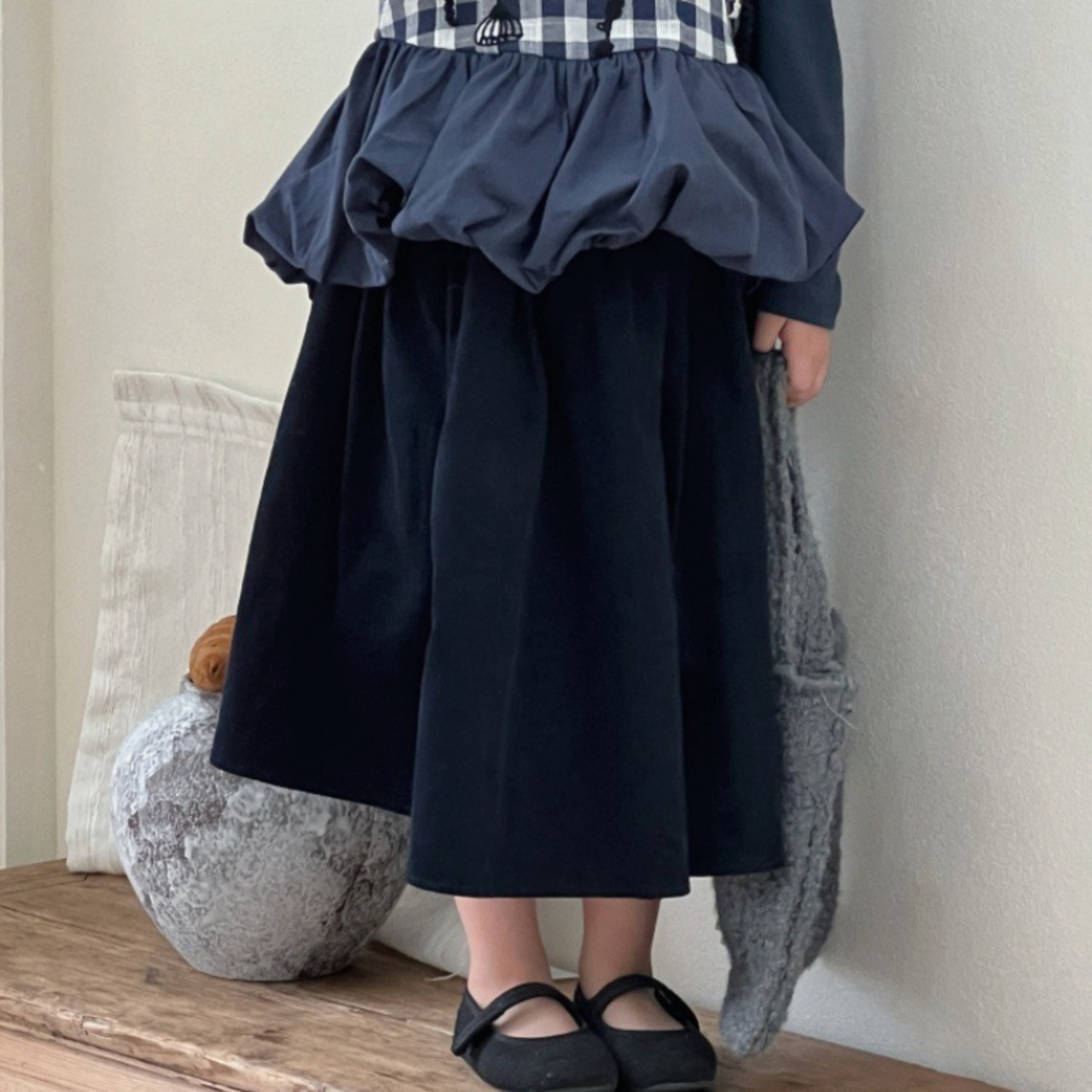 秋レトロコーデュロイスカート